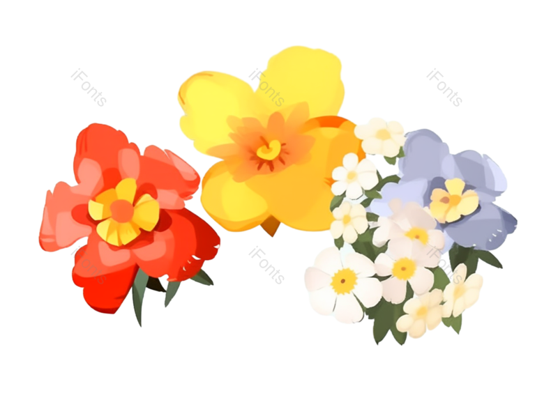 母亲节图片,父亲节元素,请柬PNG,红色的花免抠素材